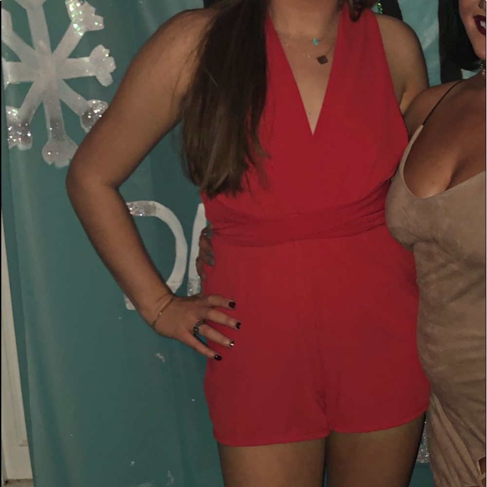 Red romper!! - Picture 2 of 2